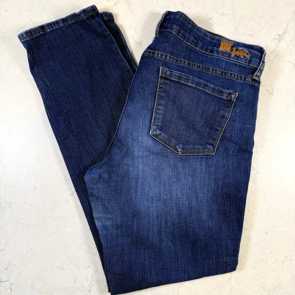 Kut from the Kloth Catherine Boyfriend Jeans Blue Med Wash Mid Rise Stretch 12 - Picture 11 of 13